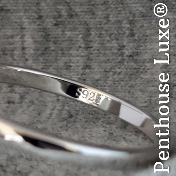 SOLID 925 Sterling Silver Silver Moon Phase Vertical Stacked Ring - Picture 5 of 6